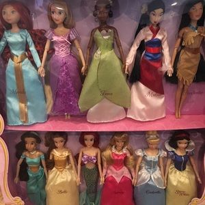 Disney Princess Classic film dolls.